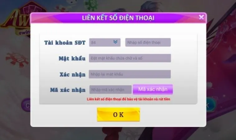Đăng Ký AWIN68: Nhanh Chóng, An Toàn, Nhận Ngay Ưu Đãi! 2 Giao diện Đăng Ký AWIN68